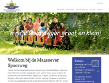 Tablet Screenshot of maasoeverspoorweg.nl